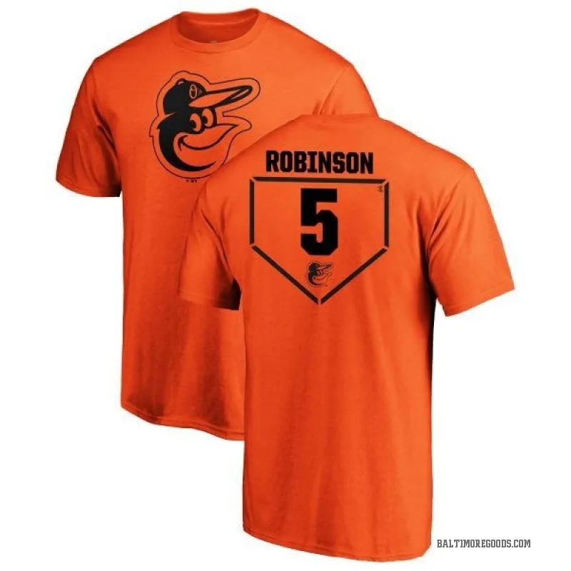 Brooks Robinson Men's Orange Baltimore Orioles RBI T-Shirt -