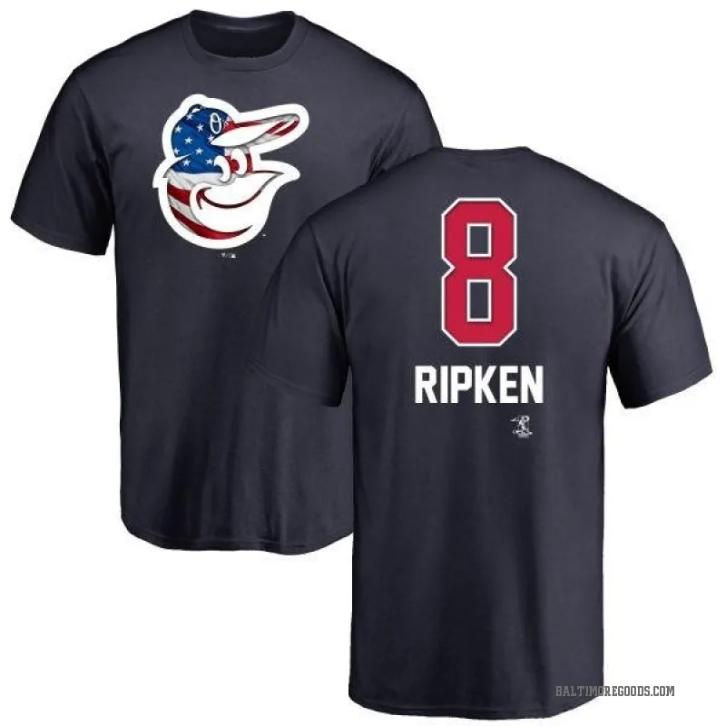 Cal Ripken Youth Navy Baltimore Orioles Name and Number Banner Wave T-Shirt -