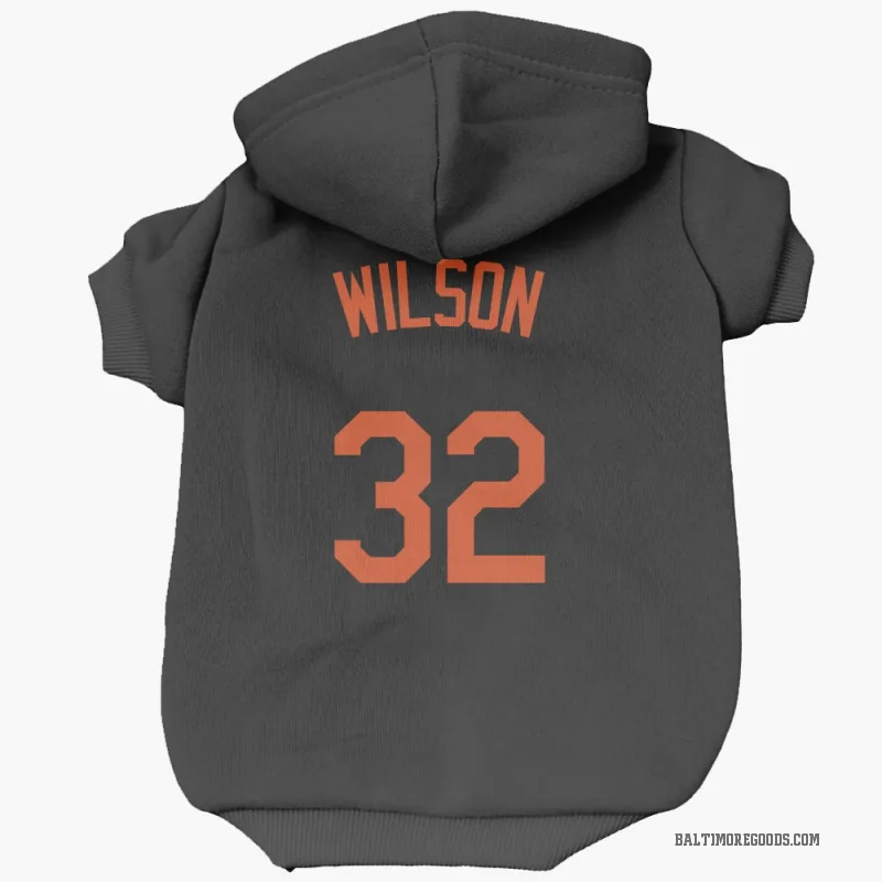 Weston Wilson  Black Baltimore Orioles  Cat & Dog Pet Hoodie