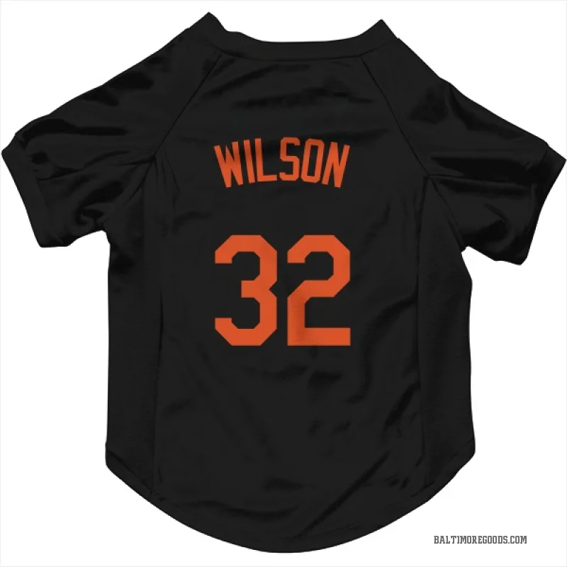 Weston Wilson  Black Baltimore Orioles  Cat & Dog Pet Jersey
