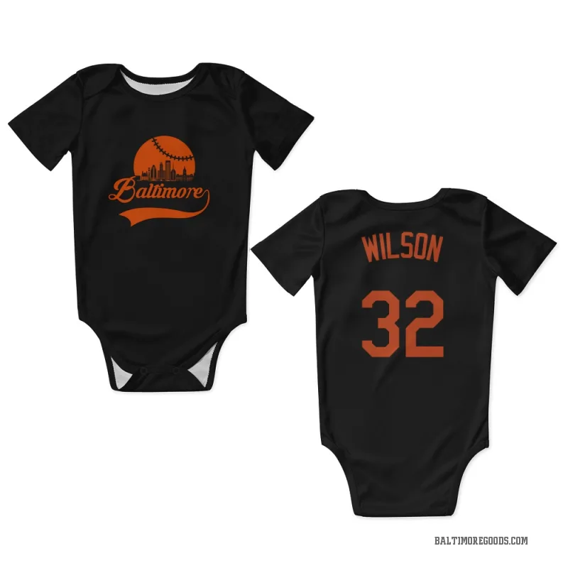 Weston Wilson  Black Baltimore Orioles  Newborn & Infant Bodysuit