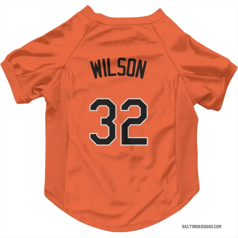 Weston Wilson  Orange Baltimore Orioles  Cat & Dog Pet Jersey