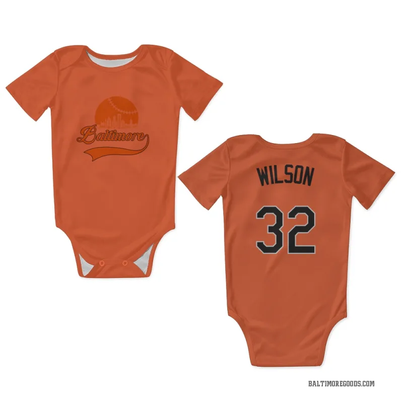 Weston Wilson  Orange Baltimore Orioles  Newborn & Infant Bodysuit