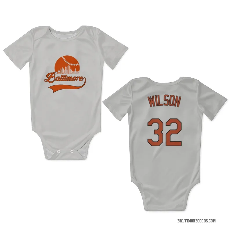 Weston Wilson  White Baltimore Orioles  Newborn & Infant Bodysuit